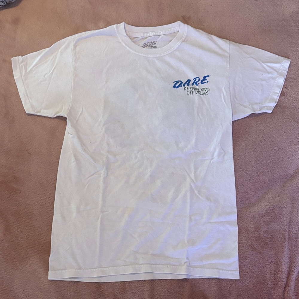DARE White Short Sleeve Tee (Back Design)